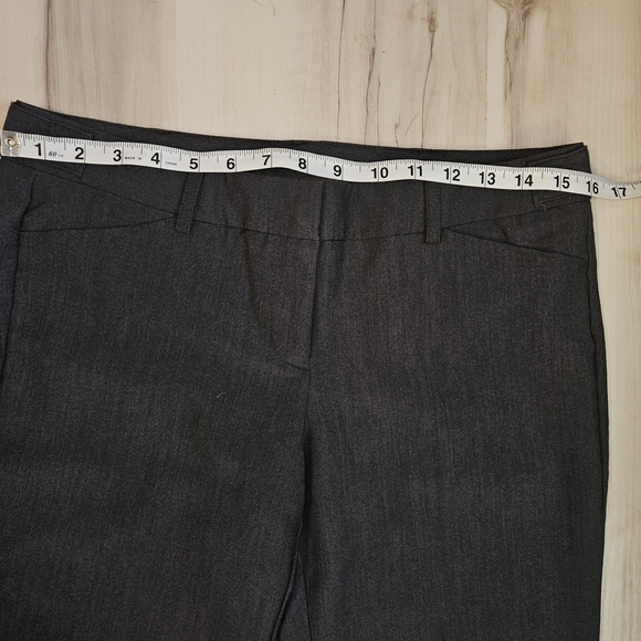 Juniors Size 7 High Waist Stretch Leggings Charcoal Boot Cut Pants - Picture 3 of 10